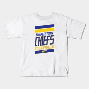 Defunct - Charlestown Chiefs (Slap Shot) 1977 Kids T-Shirt